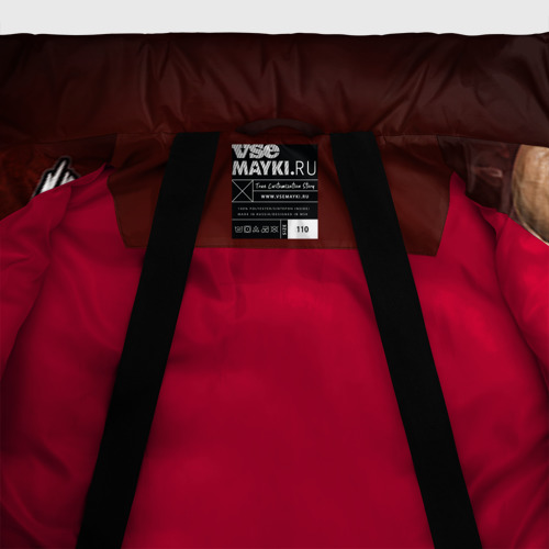 Зимняя куртка для девочек 3D Скала, цвет красный - фото 7