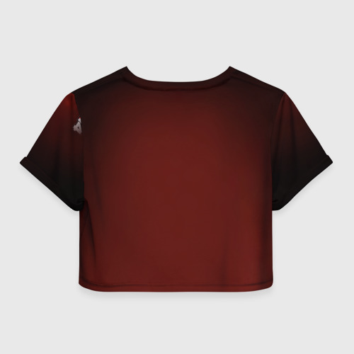 Женская футболка Crop-top 3D Скала, цвет 3D печать - фото 2
