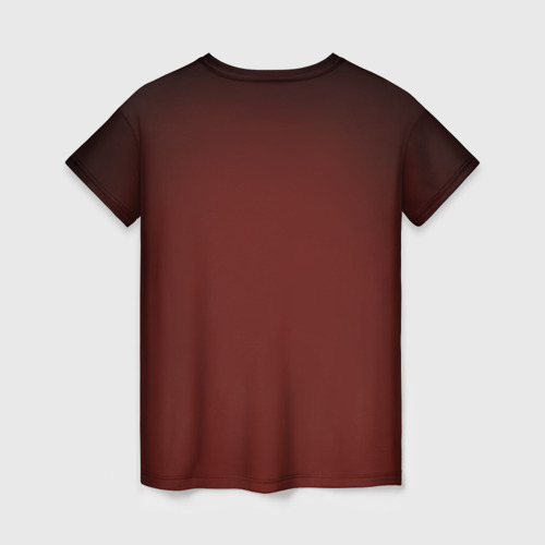 Женская футболка 3D с принтом Скала, вид сзади #1