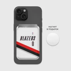 Картхолдер Magsafe магнитный Форма Portland Trail Blazers белая - фото 2