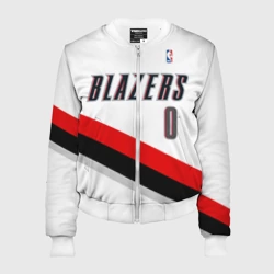 Женский бомбер 3D Форма Portland Trail Blazers белая