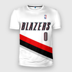 Мужская футболка 3D Slim Форма Portland Trail Blazers белая