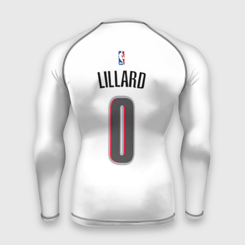 Мужской рашгард 3D Форма Portland Trail Blazers белая, цвет 3D печать - фото 2