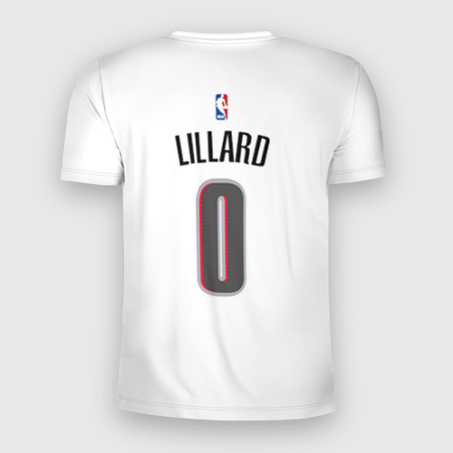 Мужская футболка 3D Slim Форма Portland Trail Blazers белая, цвет 3D печать - фото 2