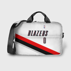 Сумка для ноутбука 3D Форма Portland Trail Blazers белая