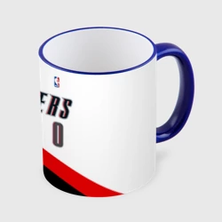 Кружка с полной запечаткой Форма Portland Trail Blazers белая