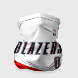 Бандана-труба 3D Форма Portland Trail Blazers белая