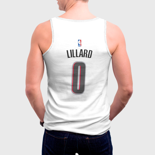 Мужская майка 3D Форма Portland Trail Blazers белая, цвет 3D печать - фото 4