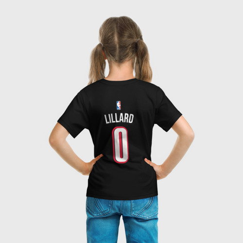 Детская футболка 3D Форма Portland Trail Blazers чёрная, цвет 3D печать - фото 6