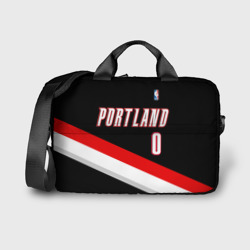 Сумка для ноутбука 3D Форма Portland Trail Blazers чёрная