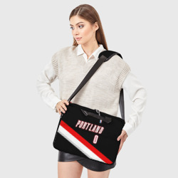 Сумка для ноутбука 3D Форма Portland Trail Blazers чёрная - фото 2