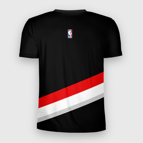 Мужская футболка 3D Slim Форма Portland Trail Blazers чёрная, цвет 3D печать - фото 2