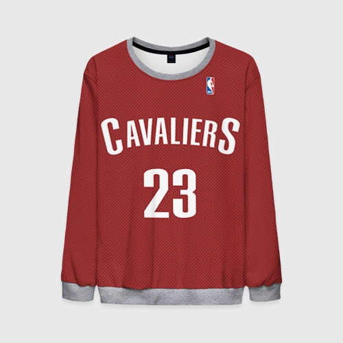 Мужской свитшот 3D Форма Cavaliers Cleveland красная, цвет меланж