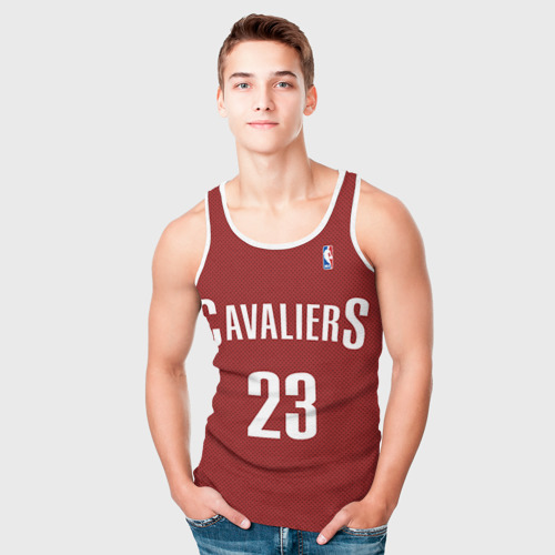 Мужская майка 3D Форма Cavaliers Cleveland красная, цвет 3D печать - фото 5