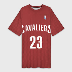 Платье-футболка 3D Форма Cavaliers Cleveland красная