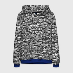 Мужская толстовка 3D Панк-рок. стикербомбинг