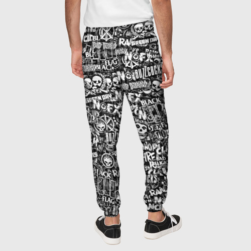 Мужские брюки 3D Панк-рок. стикербомбинг, цвет 3D печать - фото 5