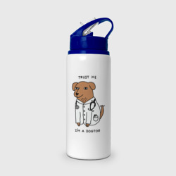 Бутылка для воды с трубочкой Dogtor