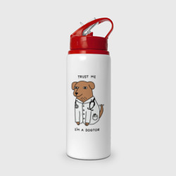 Бутылка для воды с трубочкой Dogtor
