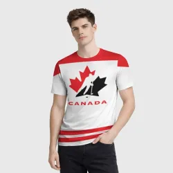 Мужская футболка 3D Team Canada - фото 3