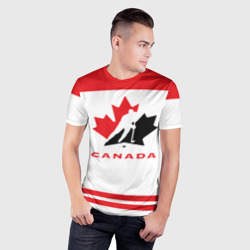 Мужская футболка 3D Slim Team Canada - фото 2