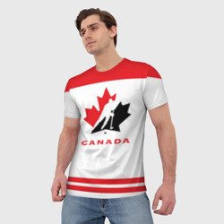 Мужская футболка 3D Team Canada - фото 2