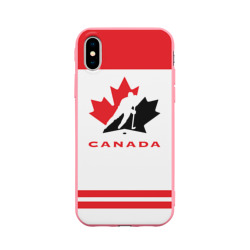 Чехол для iPhone X матовый Team Canada