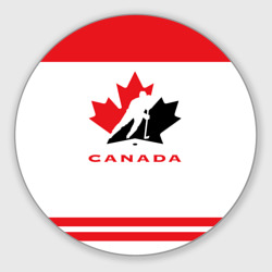 Круглый коврик для мышки Team Canada