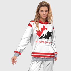 Женский костюм с толстовкой 3D Team Canada - фото 2