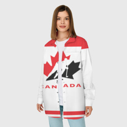 Женская рубашка oversize 3D Team Canada - фото 2