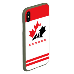 Чехол для iPhone XS Max матовый Team Canada - фото 2