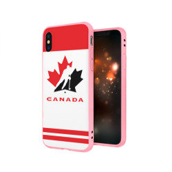 Чехол для iPhone X матовый Team Canada - фото 2