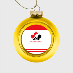 Стеклянный ёлочный шар Team Canada