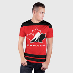 Мужская футболка 3D Slim Team Canada - фото 2