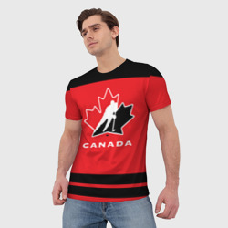 Мужская футболка 3D Team Canada - фото 2
