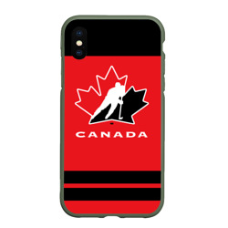 Чехол для iPhone XS Max матовый Team Canada