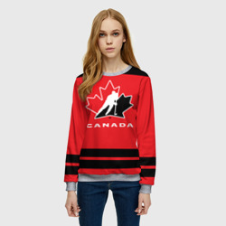 Женский свитшот 3D Team Canada - фото 2