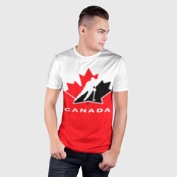 Мужская футболка 3D Slim Team Canada - фото 2