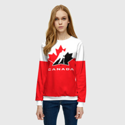 Женский свитшот 3D Team Canada - фото 2