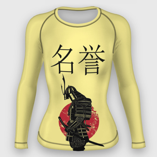Женский рашгард 3D Японский самурай честь, цвет 3D печать