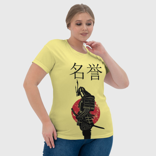 Женская футболка 3D с принтом Японский самурай (честь), фото #4