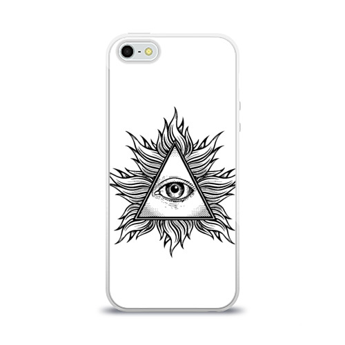 Чехол для Apple iPhone 5/5S силиконовый глянцевый They watching Фото 01 Чехол для Apple iPhone 5/5S силиконовый глянцевый They watching Фото 01