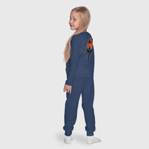 Детская пижама с лонгсливом хлопок Darkest Dungeon, цвет темно-синий - фото 8