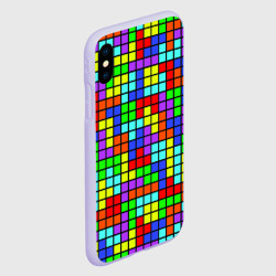 Чехол для iPhone XS Max матовый Тетрис - фото 2