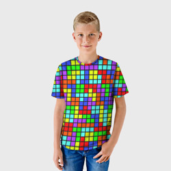 Детская футболка 3D Тетрис - фото 2