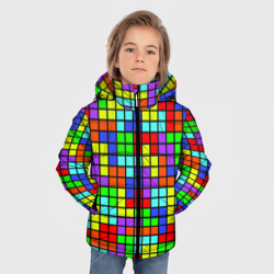 Зимняя куртка для мальчиков 3D Тетрис - фото 2