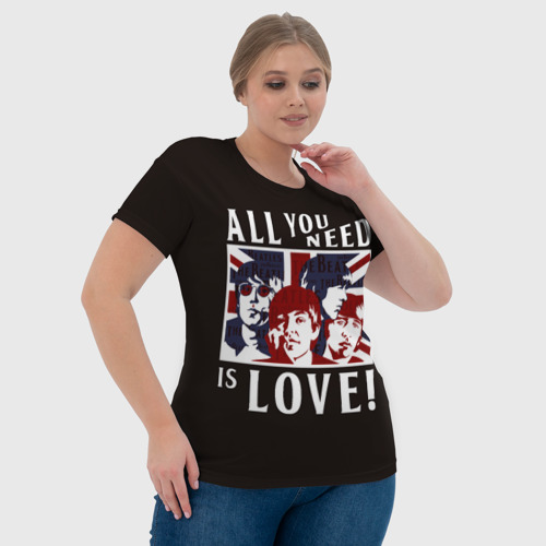 Женская футболка 3D All You Need Is Love - фото 6