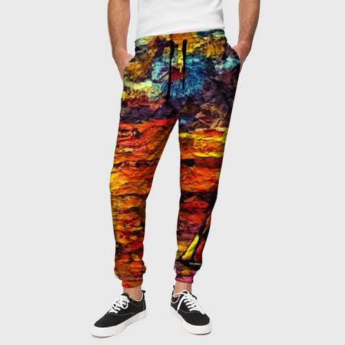 Мужские брюки 3D Море, цвет 3D печать - фото 4