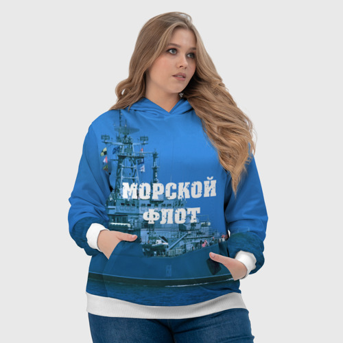 Женская толстовка 3D Морской флот - фото 6