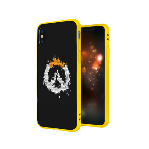 Чехол для Apple iPhone X силиконовый матовый Overwatch Logo (Краска-Витраж) Фото 01 Чехол для Apple iPhone X силиконовый матовый Overwatch Logo (Краска-Витраж) Фото 01